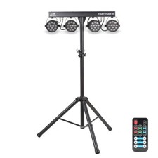 ETEC LED PARTYBAR 3 Scheinwerfer RGBW inkl. Stativ und Fernbedienung Disco Party