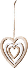 Dekoratives herz mobile holz - herz,