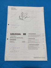 Vintage Vintage Fernseher GRUNDIG CUC3410 SERVICEANLEITUNG Demontage Kalibrierung etc..
