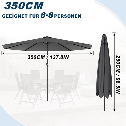 ø300 350cm sonnenschirm - Ø300/350cm,