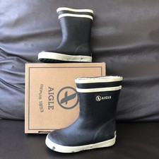 AIGLE Kinder Gummistiefel Matsch Schuhe Gr. 23 Blau