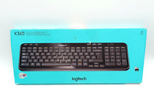 Logitech Wireless Keyboard K360 Tastatur kabellos - Schwarz, Nordic Layout