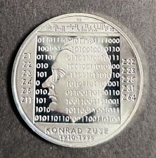 10 Euro Silber 925 Gedenkmünzen 100. Geburtstag Konrad Zuse 2010 st