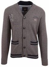 VAN SANTEN & VAN SANTEN Strickjacke Cardigan Größe L Baumwolle Nylon Angora Grau