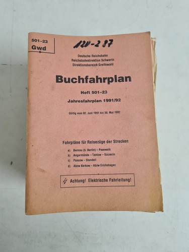 Buchfahrplan heft 501 - heft, 501-23