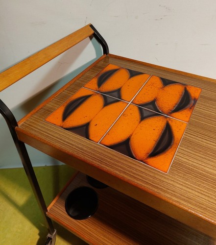 Midcentury nussbaum barwagen - nussbaum,