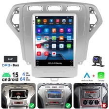 DAB+ 9.7" Autoradio für Ford Mondeo MK4 2007-2010 CarPlay Android 15 Navi 4+64GB