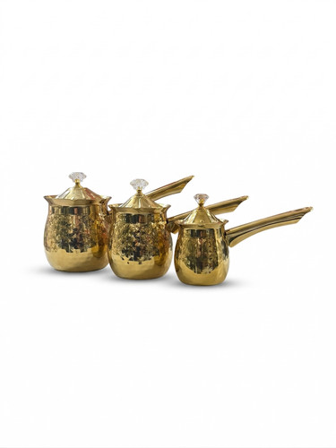 Luxus gold kaffeekocher set - kaffeekocher,