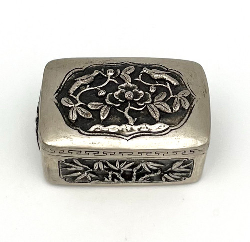 Antike schmuckschatulle silber - antike,