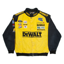 CHASE AUTHENTICS Nascar Racing Herren Jacke Gelb USA L