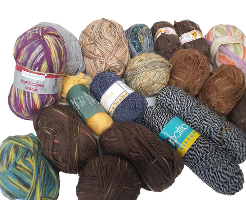 Sockenwolle reste mixpaket 2 - reste, 1,2