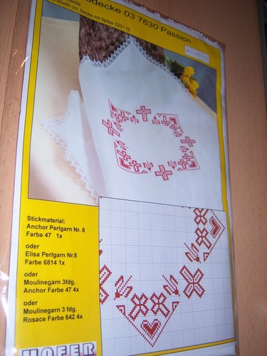 Stickpackung weihekorbdecke - stickpackung,