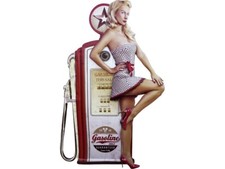 XXL Pinup Blechschild Gasoline