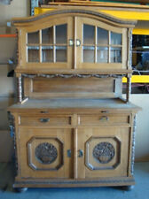 Antik Hochw massivholz Buffet Anrichte Wandschrank Küchenschrank Vitrinenschrank