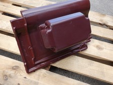 Jacobi J11V  Sanitärlüfter Rechteck Tonziegel /PVC edelweinrot + Schlauch