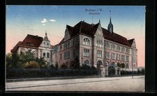 Bochum i. W., Ansichtskarte, Blick auf Bergschule 