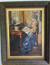 OTTO STRASSMANN 1891-1956 Düsseldorf Ölgemälde Bild Painting Interieur Malerei