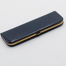 Vintage Leder Etui Schwarz