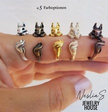 Verstellbarer Eichhörnchen Wickelring für Damen | Süßer Tier Schmuck | Verspielt