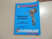 1990 Werkstatthandbuch Johnson Evinrude Außenborder Colt Junior 3 4 5 6 6.5 8 PS