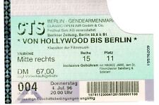 7 alte Konzertkarten Berlin Gendarmenmarkt, 2 Programm Gendarmenmarkt 1996-1997