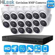 HIKVISION 8MP CCTV 4K UHD DVR 16CH SYSTEM OUTDOOR KOMPLETT KAMERA ÜBERWACHUNGSSET + 10TB