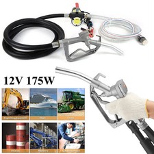 Dieselpumpe Heizölpumpe Selbstansaugend Ölpumpe 12V Elektrisch Fasspumpe 45L/MIN