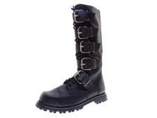 Sheffield Ranger Herren Schuhe Stiefel Stahlkappe Biker Boots Gr 41 Leder