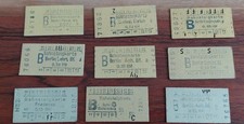 6 Bahnsteigkarten Vorkrieg Deutsche Reichsbahn nur Berlin ! Zoo Anhalter Bhf ua.