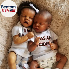 Reborn Baby Dolls Twins Black