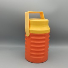 Vintage Thermoskanne Lunchbx  Isolierkanne Retro  Space Age Orange