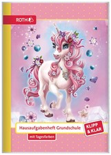 ROTH Hausaufgabenheft Klipp & Klar "Einhorn Beauty" DIN A5