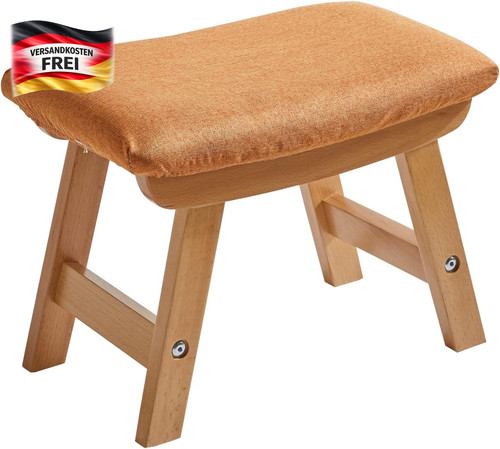 Fußhocker holz sitzhocker mit - sitzhocker,