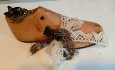 Uralte Holz Schuhleiste Vintage Leisten Schuhmacher Schuster Deko shabby