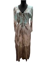 Wunderschönes Ibiza Kleid Mila Lili Rose von Hot Lava In Türkis Sand Gr. L  NEU 