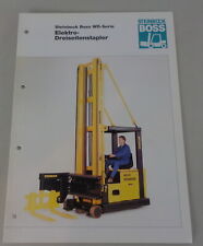 Prospekt Boss Steinbock Gabelstapler Elektro-Dreiseitenstapler WD-Serie von 3/97
