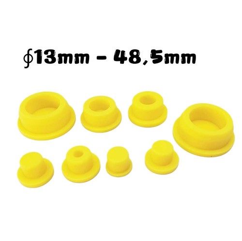 Gelb gummi stopfen - gelb, rund