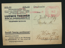 Geschäfts-Postkarte 1959 aus