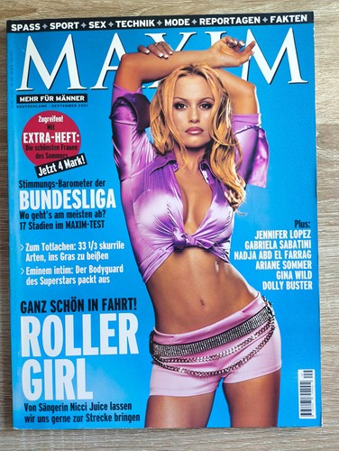 Maxim september 2001 - maxim, pamela