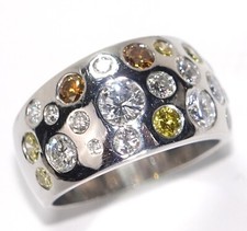 Ring Gold Diamanten 1,98 ct. 750/18K Bandring Gr. 52/16,6 mm änderbar 11,2g