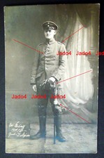 PORTRAIT / PREUSSEN  INF.  OFFIZIER  MIT DEGEN  (  CHIFFRE WR II )  MIT PORTEPEE