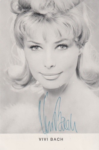 Vivi bach original autogramm - vivi,