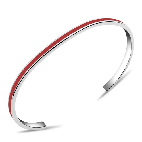 Armreif 925er silber emaille - silber,