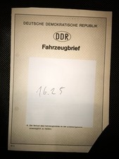 DDR Kfz Brief Trabant Kombi