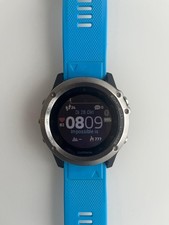 Garmin fenix 3 HR Herren Smartwatch blaues Armband gebraucht guter Zustand