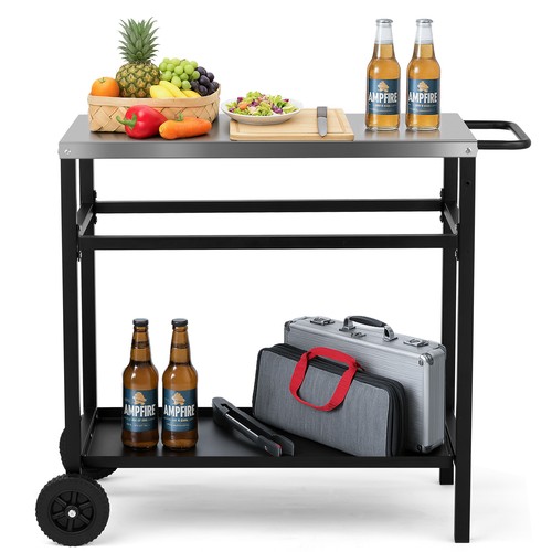 Mobiler grilltisch edelstahl - grilltisch,