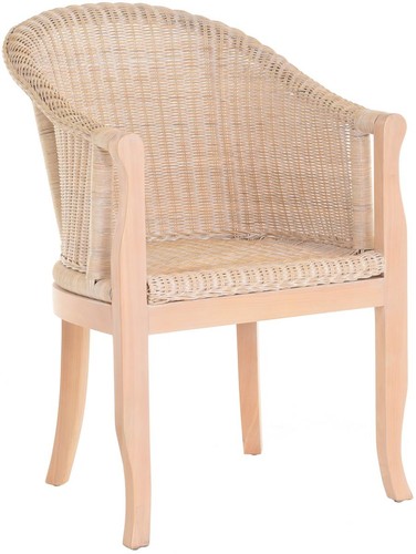 Rattan sessel mit holzbeinen - rattan-sessel,