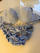  H&M Schöner Bikini Neu Gr:42 85C Hell Blau 