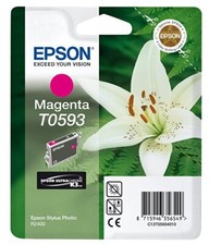 Original Epson T0593 magenta Lilie Stylus Foto Photo 2400 R2400 o.V.