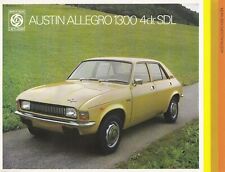BRITISH LEYLAND AUSTIN ALLEGRO 1300 Prospekt Brochure BELGIEN 16